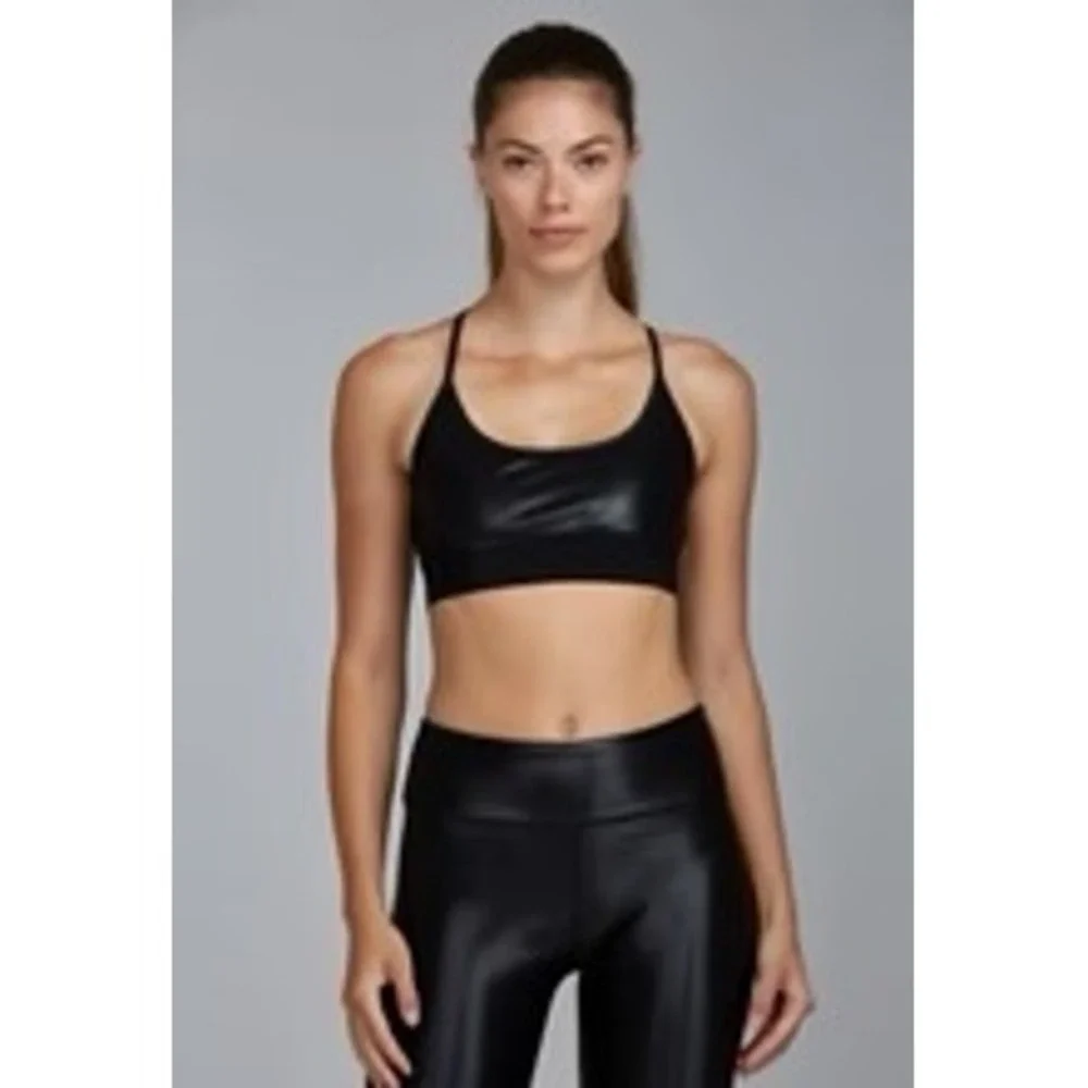 Noli Yoga T-Back Liquid Studio Sports Bra Womens Size Small